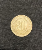 Moneda 20 para 1973 Iugoslavia, Europa
