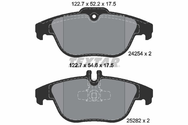 Set placute frana TEXTAR 2425401