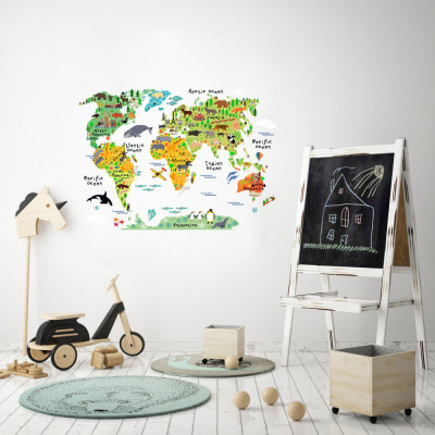 Sticker decorativ - World Map foto