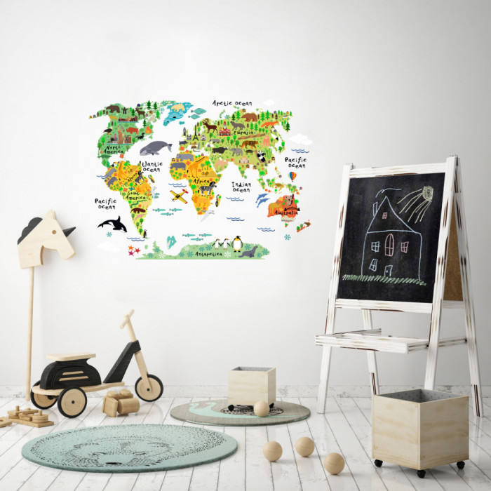 Sticker decorativ - World Map