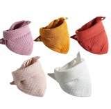 Set 5 bavete din muselina REDQUIT&reg;, cu capse, multicolor