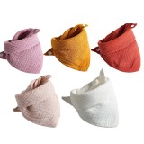 Set 5 bavete din muselina REDQUIT&reg;, cu capse, multicolor