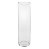 Vază Sticlă Transparentă Cilindrică 8x28cm - Vază Decorativă Modernă pentru Flori sau Aranjamente
