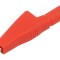 Bornă crocodil 10A roșie pentru cabluri max. 7,9mm