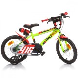 Bicicleta pentru copii model 416 DB-416US-03 Dino Bikes, 16 inch, verde for Your BabyKids