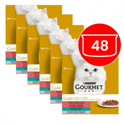 Conservă GOURMET GOLD - mix bucăți &amp;icirc;n sos 48 x 85g foto