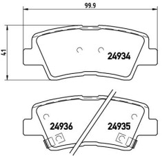 BREMBO P 30 047 PRIME LINE set placute frana,frana disc