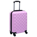 Valiză Roz ABS, Carcasă Rigidă, Roti 360 grade, 55 cm vidaXL - Voiaj Sigur &amp; Durabil