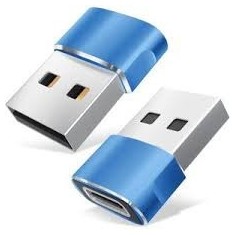 Adaptor mini USB tip C la USB, viteza rapida de transfer - Albastru