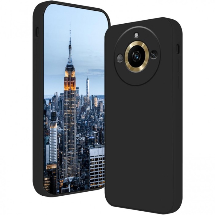 Husa de protectie, flippy, pentru realme 11 pro plus, liquid silicone, cu microfibra pe interior, protectie antisoc, compatibil incarcare wireless, ne