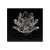 Cumpara ieftin Floare de lotus transparent din cristal de sticla -8cm