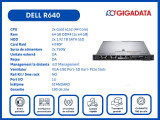 Dell R640 8 Bay 2x 6152 H740P 64GB DDR4 2400MT 2X1,92TB SATA SSD SERVER