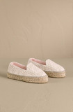 Manebi espadrile Double Sole Espadrilles culoarea bej, cu platforma, G 0.3 D0