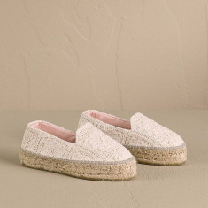 Manebi espadrile Double Sole Espadrilles culoarea bej, cu platforma, G 0.3 D0