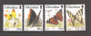 Gibraltar 1997 &ndash; Fluturi (serie), MNH, Nestampilat
