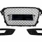 Grila Centrala cu Grile Proiector AUDI A4 B8 Facelift (2012-2015) RS Design Negru Lucios Performance AutoTuning