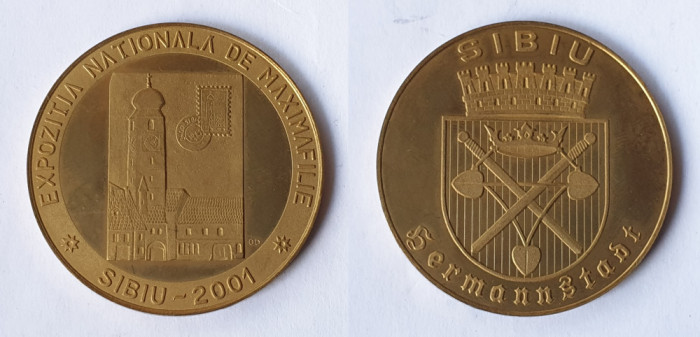 Expozitia nationala de Maximafilie - Sibiu - Medalie rara