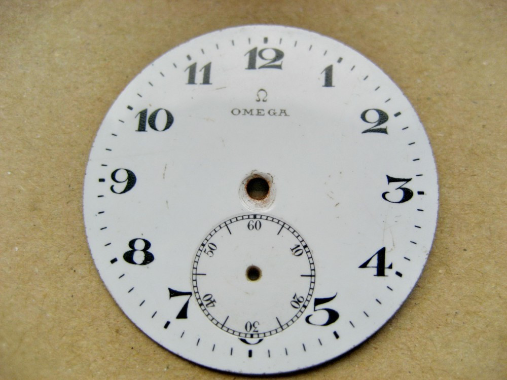 A316-Cadran Omega portelan ceas buzunar vechi barbat. | Okazii.ro
