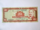 Rară! Nicaragua 20 Cordobas 1999 UNC la cel mai mic pret