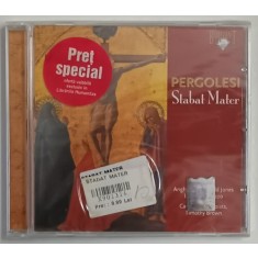 PERGOLESI , STABAT MATER , ANGHARD GRUFFYDD JONES , SOPRANO , LAWRENCE ZAZZO , TENOR , CD AUDIO SIGILAT , ANII '90