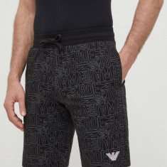 Emporio Armani Underwear pantaloni scurți din bumbac lounge culoarea negru, 111004 4R566