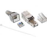 Conector ecranat RJ45 Cat.6A pentru fir solid LSA, InLine 76204A