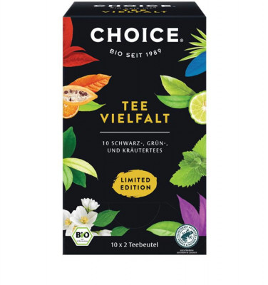 Selectie de Ceai Tea Diversity - 10 Feluri de Ceai Bio x 2 pliculete Choice foto