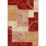 Covor Model Lotos 15001-210, Marime 80 x 150 cm, Rosu, Inaltime Fir 8 mm, Antialergic, Polipropilena, Living, Dormitor, Sufragerie, Birou