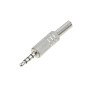 Mufă Audio Tată metalică 3.5mm &ndash; conector robust pentru cabluri și proiecte audio