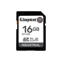 Card de memorie, Kingston, 16GB, SDHC, Clasa Industriala 10, U3, V30, A1