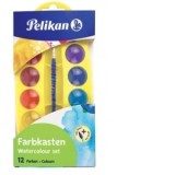 Acuarele Pelikan Junior, set 12 culori + pensula