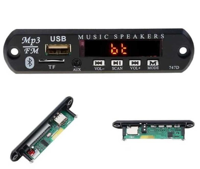 Modul cu telecomanda pentru MP3, card, USB radio si Bluetooth (kit preamplificare)