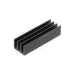 Radiator extrudat, aluminiu, 19x6.3mm, negru, FISCHER ELEKTRONIK, ICK14/16L, T136853