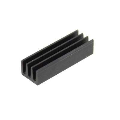 Radiator extrudat, aluminiu, 19x6.3mm, negru, FISCHER ELEKTRONIK, ICK14/16L, T136853 foto