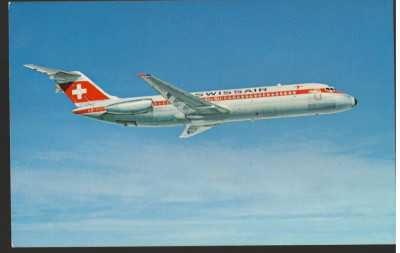 CPI B 12181 AVION DC-9-32, SWISSAIR foto