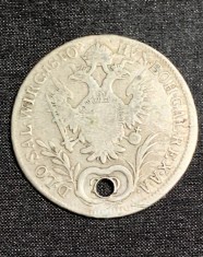 Moneda 20 kreuzer 1810 semn monetărie A Austria foto