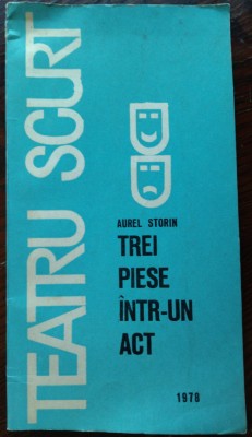 AUREL STORIN-PIESE INTR-UN ACT:NOAPTE FARA SOMN/PALMA DE VIATA/INAINTE DE ODIHNA foto