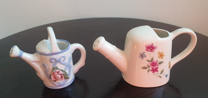 Set, pereche de stropitori portelan, decor, fructiere, vase flori