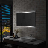 Oglinda cu LED de perete de baie, cu senzor tactil, 100x60 cm GartenMobel Dekor, vidaXL