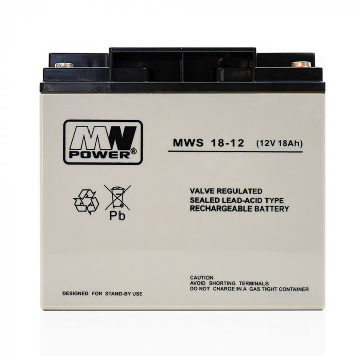 Resigilat : Acumulator AGM MW 18-12S 12V / 18Ah