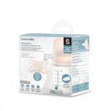 Set biberon anticolici 180ml variabil+Suzetă -2-2 luni, Zero Zero, Suavinex