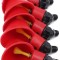 Set 5 Adapatoare pentru pasari, Plastic, 8x5x3.5cm, Rosu