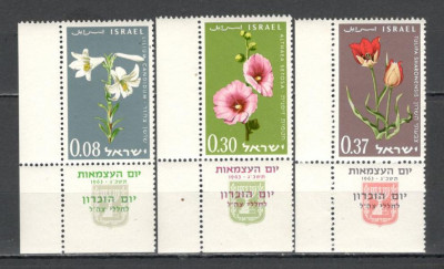 Israel.1963 15 ani Independenta-Flori cu tabs DF.95 foto