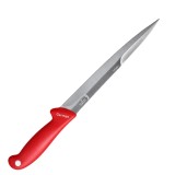Cumpara ieftin Cutit macelar pentru injunghiere porc, rosu 37 cm, lama dreapta 23 cm cu dublu tais, 3 mm, 145 g, otel inoxidabil