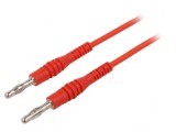 Cablu de măsurare 1m 15A 60VDC/30VAC roșu PVC