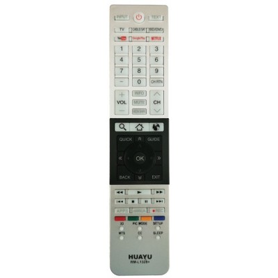 Telecomanda pentru LED/DVD/SAT TOSHIBA RM-L1328+,alba cu functiile telecomenzii originale foto