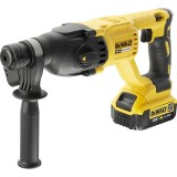 Ciocan rotopercutor pe acumulator SDS-Plus DeWalt DCH133M1, 18 V, 4 Ah, 2.6 J, 1550 RPM, 5680 BPM, acumulator, incarcator, maner lateral, valiza profe