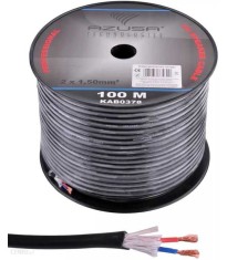 Cablu difuzor PROFESSIONAL rotund izolat 2x1.5mm Cupru + fire bumbac