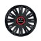 Set 4 capace roti Negre Cu Inel Rosu Active R15 Compatibil Cu SsangYoung