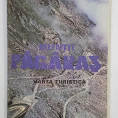 MUNTII FAGARAS , HARTA TURISTICA de NAE POPESCU , ANII '80